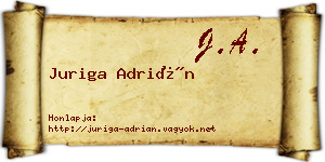Juriga Adrián névjegykártya
